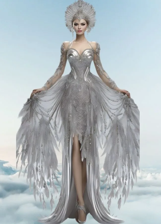 Angelic Sapphire Flight Outfit