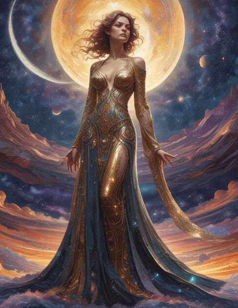 Celestial Sequin Gown